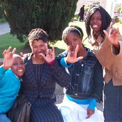 Deaf followed service in sign language