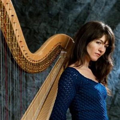 Flute and harp duo at Arts Society