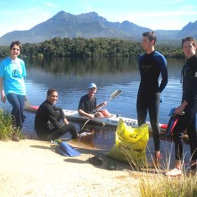 100kg of rubbish collected at dam