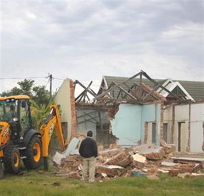 Residents have house demolished