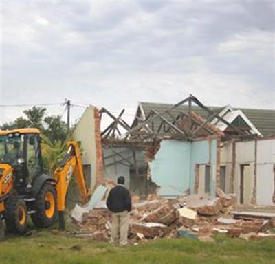 Residents have house demolished