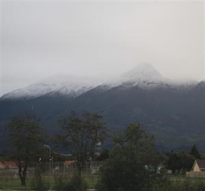 First snow on Outeniqua Mountains
