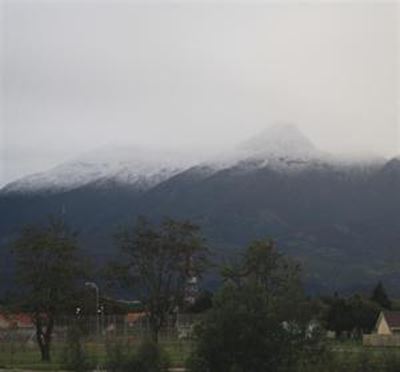 First snow on Outeniqua Mountains