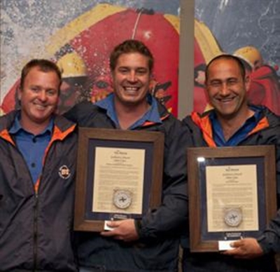 Bravery award for volunteer crewmen