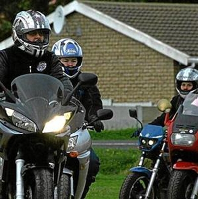 Lady bikers get together on Women's Day