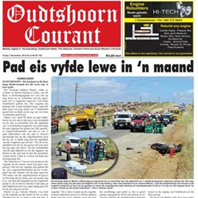 Hierdie week in die Oudtshoorn Courant