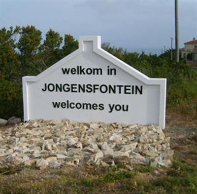 Jongensfontein spog met ingangsbord