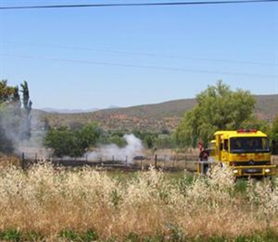 Brand vinnig geblus