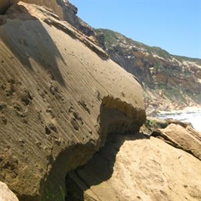 Footprints in die sand