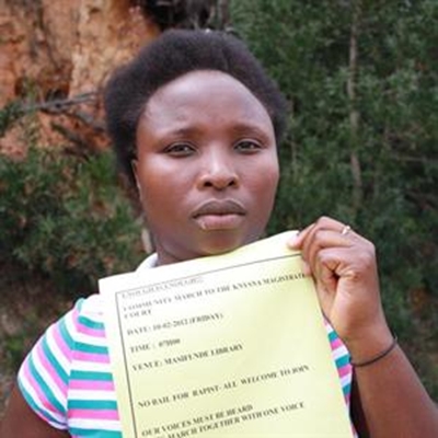Mum rallies community against bail for rapists 