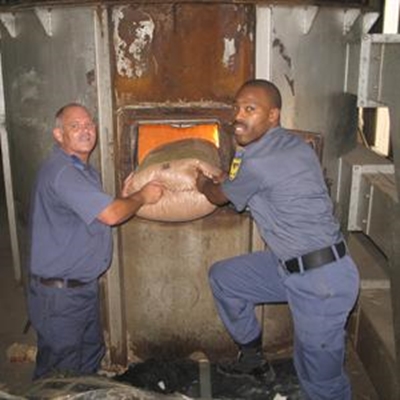 Police destroy drugs