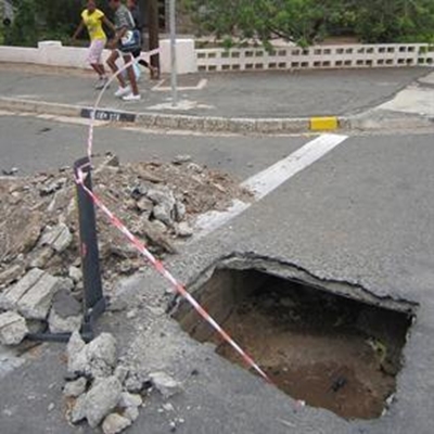 Roads in a mess