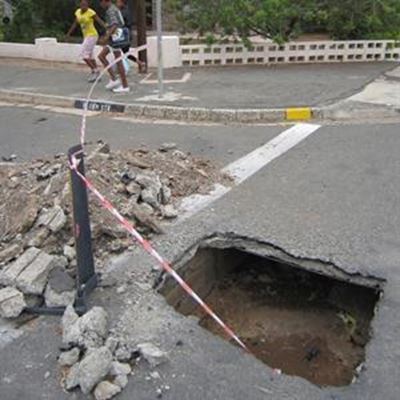 Roads in a mess