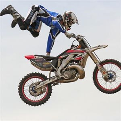 Professional stunt bikers in action this weekend