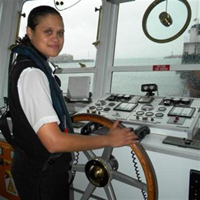 Woman at the helm 