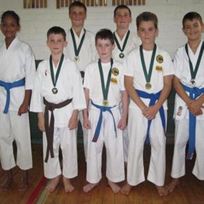 Medals for young karatekas 