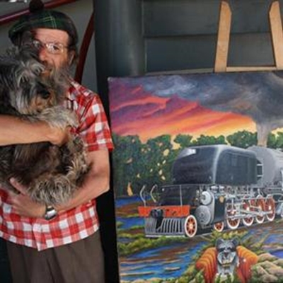 Fingerless artist promotes Knysna