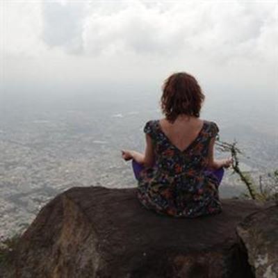 Beyond fear - blind-folded yoga in India