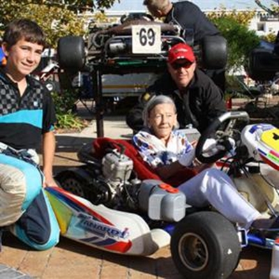 101-year-old takes to the tracks