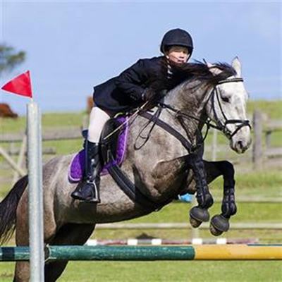 Excitement and action at riding contest
