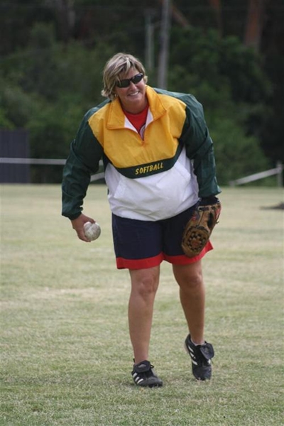 Softball player to World Masters