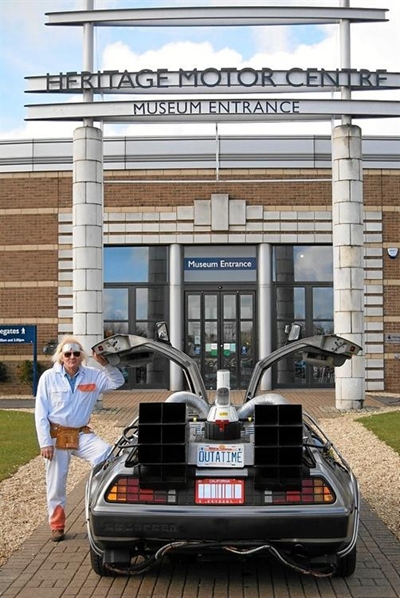 'Back to the Future' replica car on display