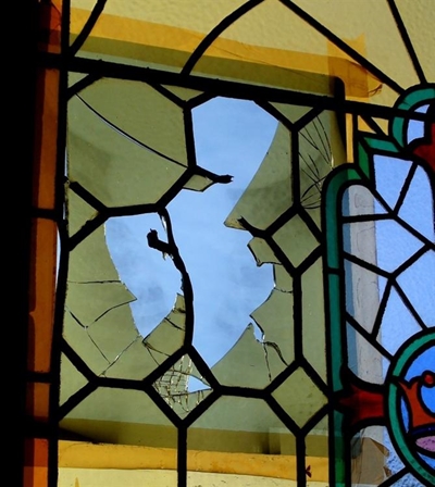 Historic church vandalised