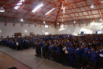 First assembly in new school