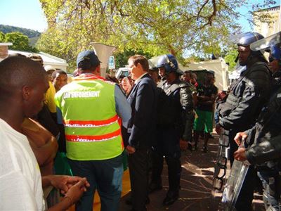 ANC Youth League protests in Knysna
