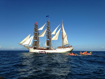 Beautiful vessels skirt Knysna