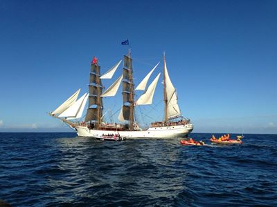 Beautiful vessels skirt Knysna