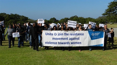 Students, staff march against violence