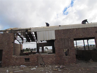 Industriële gebou geplunder