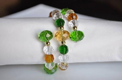 Making beaded serviette rings