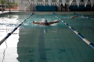 Swimming for charity