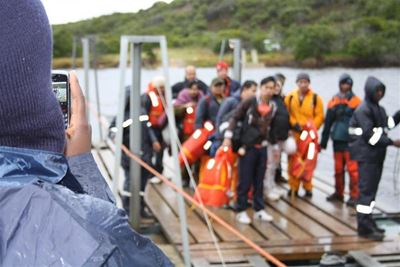 Update: Crew members safely ashore
