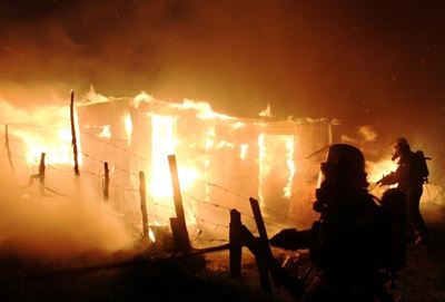 Fire rages through informal settlement