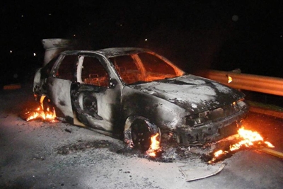 Motor slaan aan brand op N2