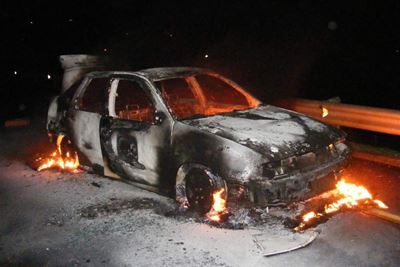 Motor slaan aan brand op N2