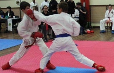 Action-packed black belt performances at tournament