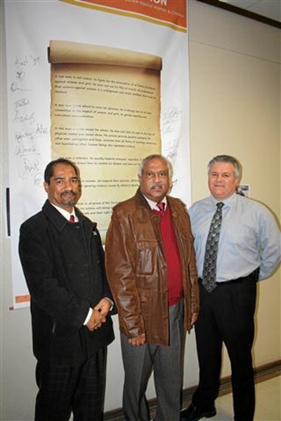 Men sign pledge against violence