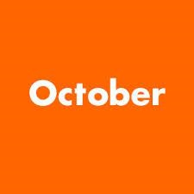 What's happening in October?