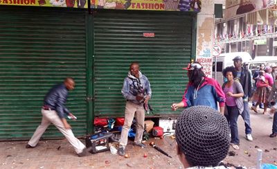 Johannesburg hawkers shut down CBD
