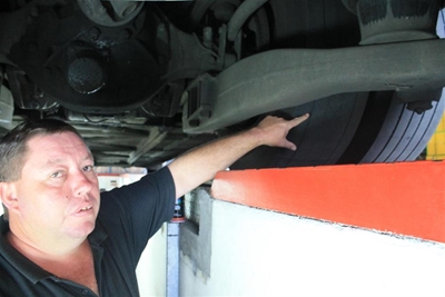 Roadlink bus in shocking state