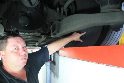 Roadlink bus in shocking state
