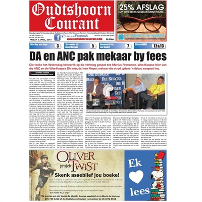 Oudtshoorn Courant môre op straat