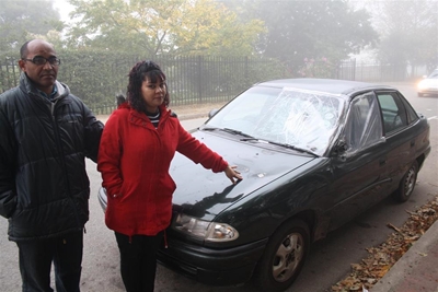 Family survives freak accident