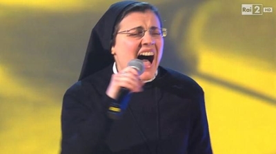 Singing nun wins Italian television talent show