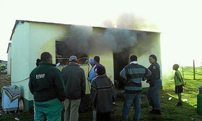 Huisbrand vinnig geblus