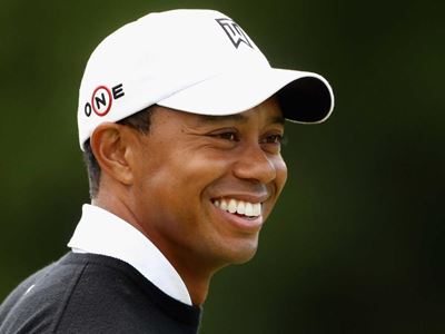 Woods starting to take fuller practice swings